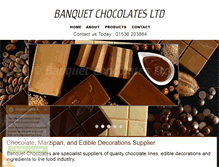 Tablet Screenshot of banquet-chocolates.co.uk